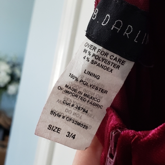 Red Velvet Prom Dress - Picture 8 of 8